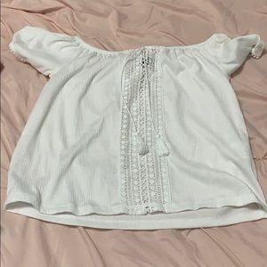 top with flower design down the middle with tie